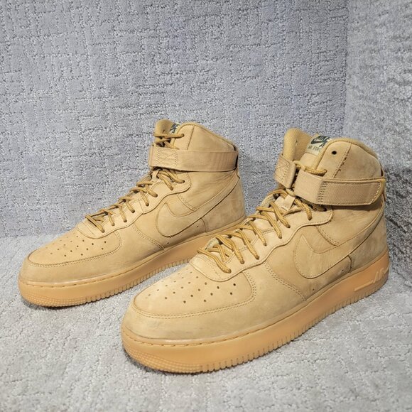 Nike Air Force 1 High '07 LV8 WB Men's Size US 12 Wheat Flax Sneaker 882096-200 - Picture 6 of 10